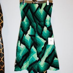 NWT Calvin Klein Green geometric dress